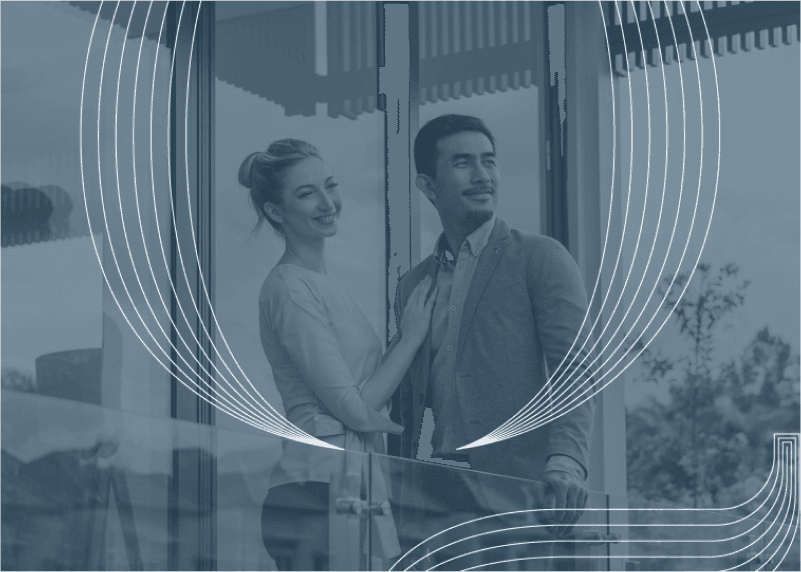 Resident enjoying the balcony at Quantum property